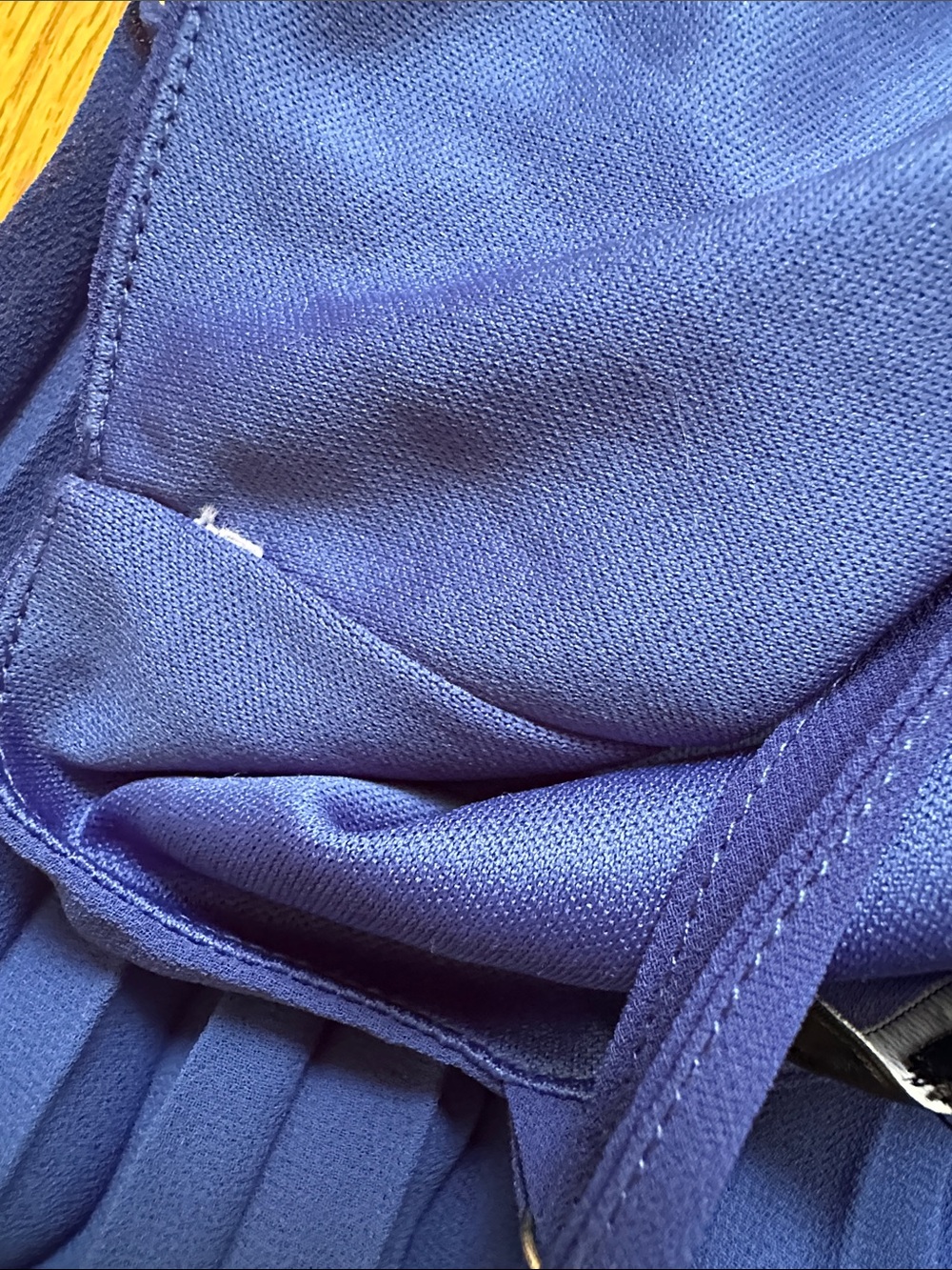 Lulus Blue Pleated Midi Dress XS - Picture 6 of 6
